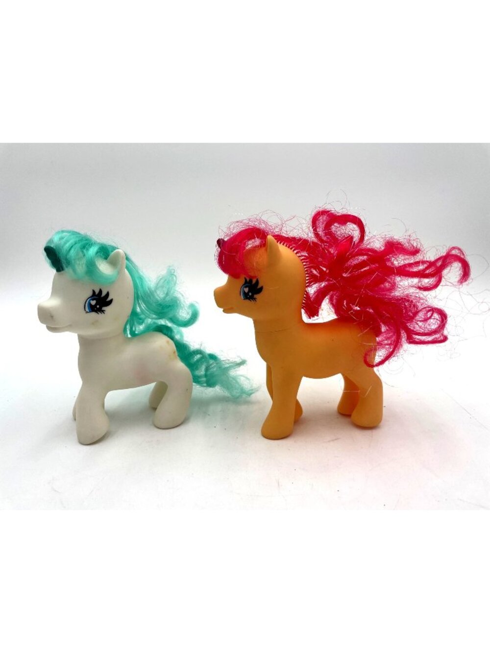 2 Vintage 1982 Hasbro My Little Pony Unicorn Figure Pair